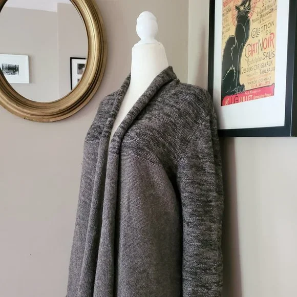 Eileen Fisher Yak Wool Blend Colorblock Long Cardigan Size Small LIKE NEW - Picture 7 of 15